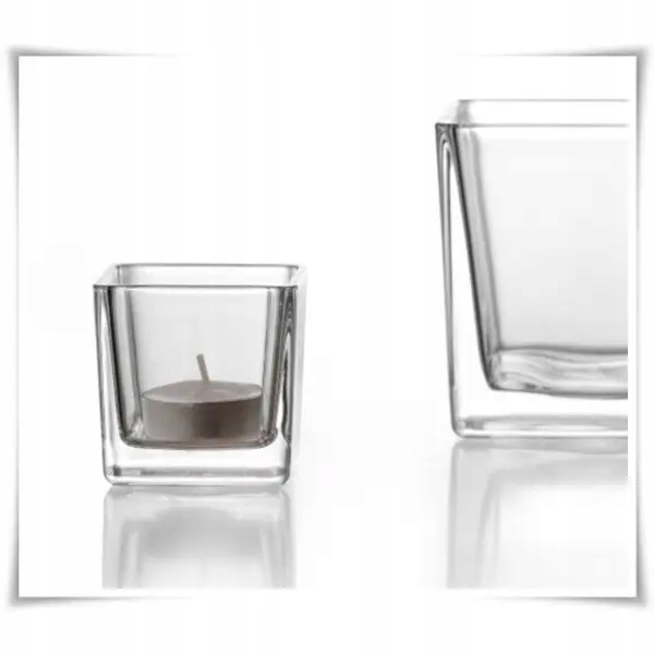 

Wazon szklany kwadratowy 6x6 cm grube szkło