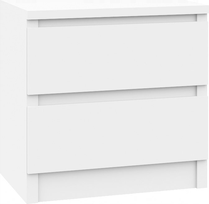 

Szafka Nocna Stolik Nocny 40CM 2 Szuflady Biały