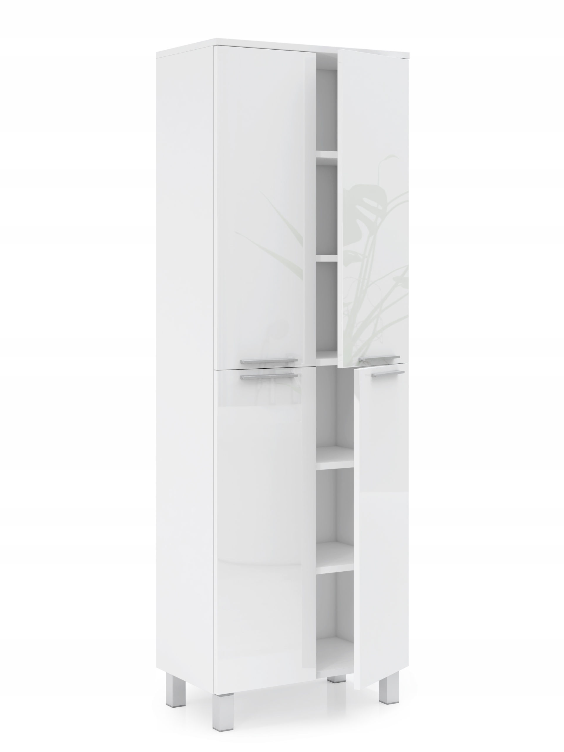 SZAFKA ŁAZIENKOWA SŁUPEK WYSOKI 60CM BIAŁY POŁYSK Głębokość mebla 34 cm