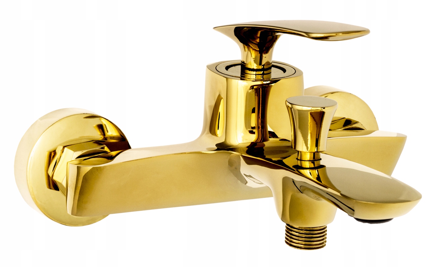 TONY ZŁOTA BATERIA WANNOWA DŁUGA WYLEWKA KRAN Marka Granitan