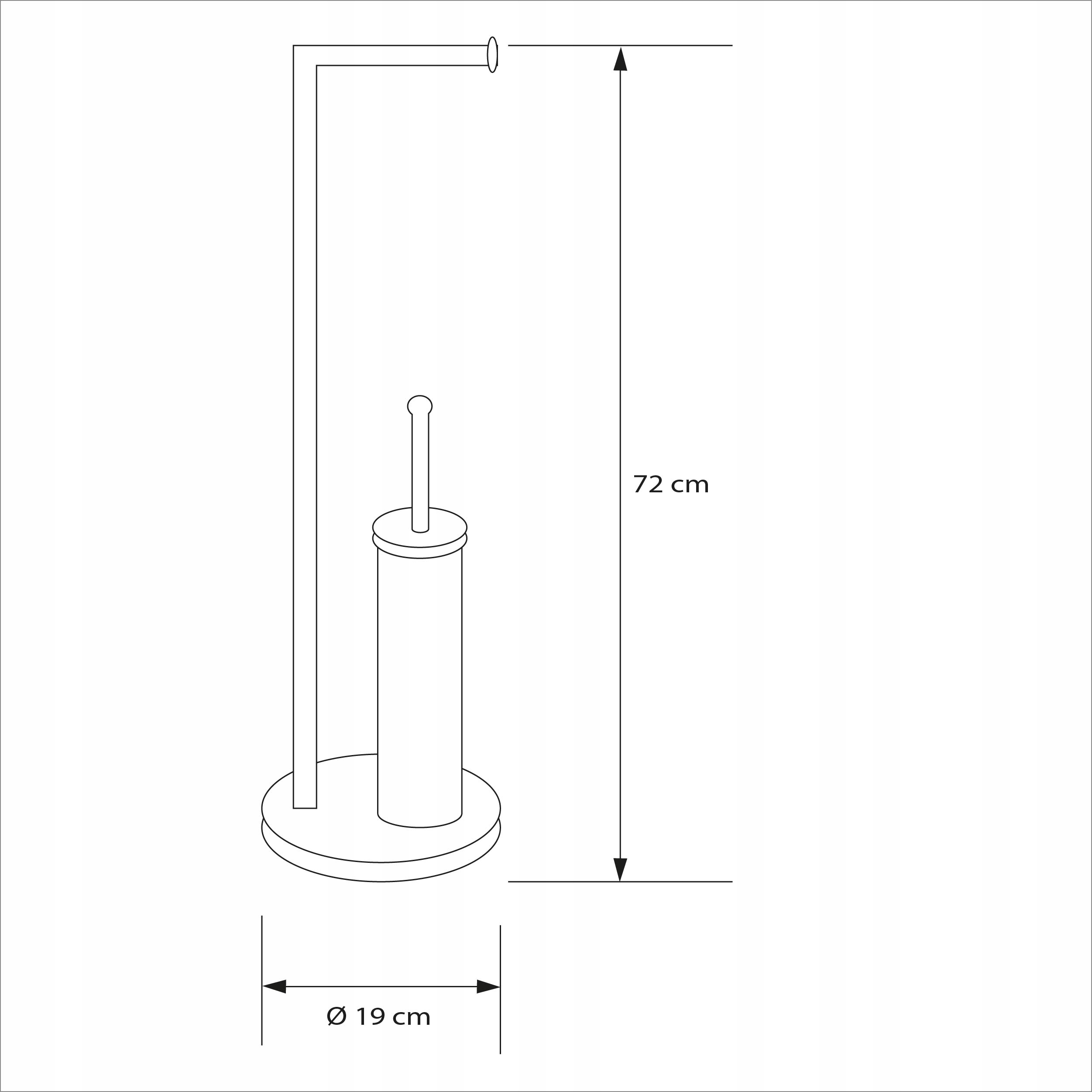 ZESTAW STOJAK UCHWYT NA PAPIER + SZCZOTKA WC TOALETY 104 BIAŁY WYTRZYMAŁE Marka Sepio