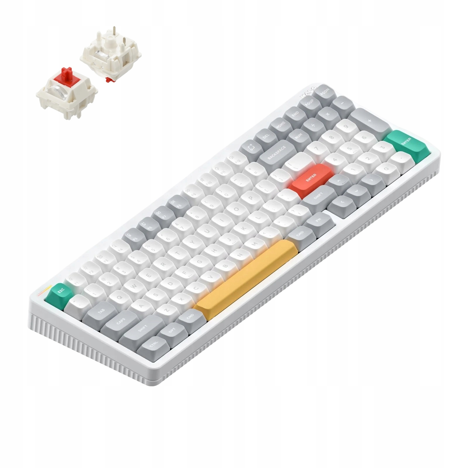 Bezdrátová mechanická klávesnice NuPhy Halo Io Series Red Max