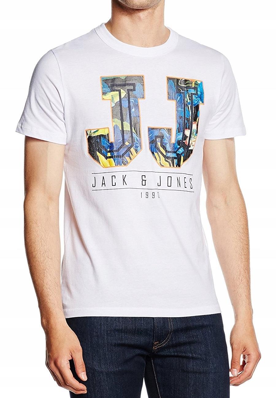 

Jack Jones t-shirt Biały Klasyczny Jj Nowy slim L