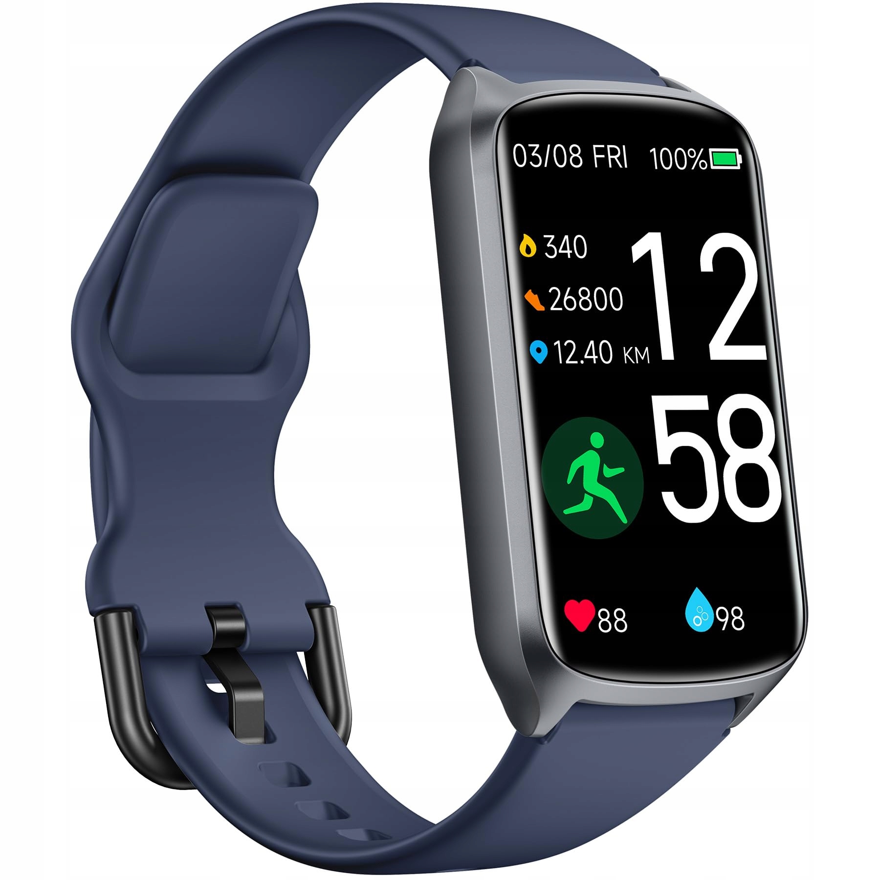 Smartwatch Active Band Watch Smartband Opaska Z Funkcją Pomiaru