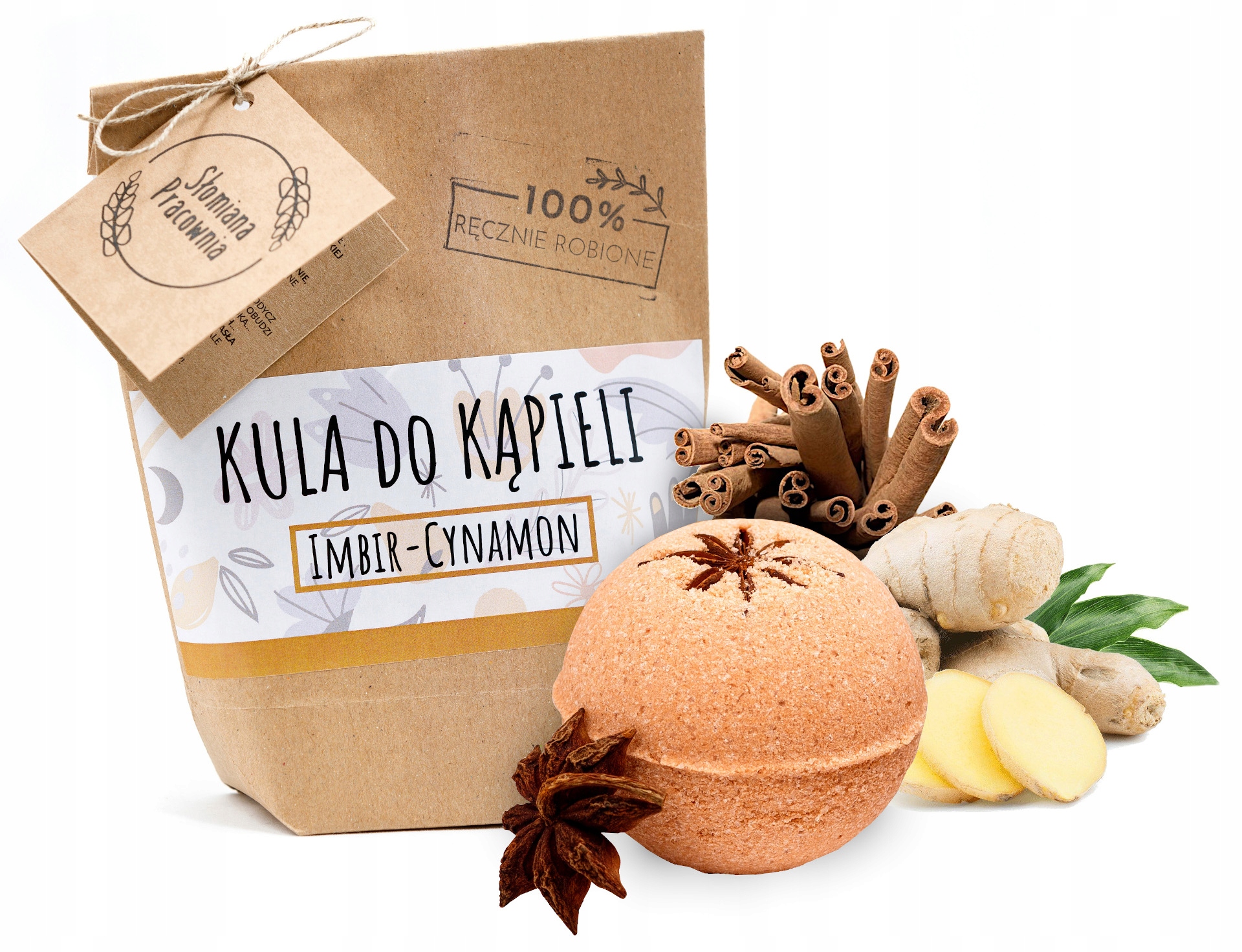 

Kule Do Kąpieli Musująca Kula Imbir Cynamon Natura