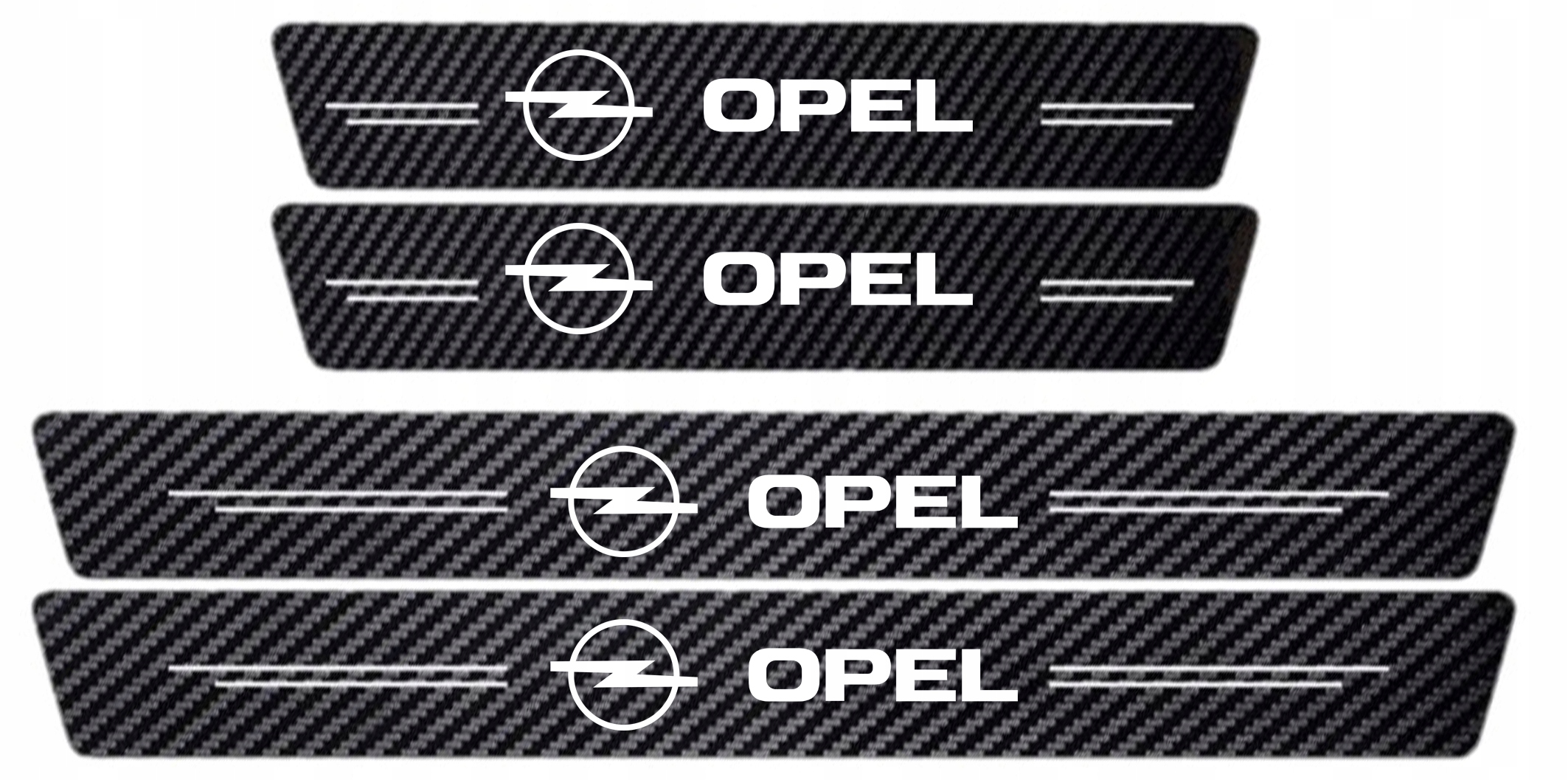 

Osłona naklejka na progi Opel Carbon