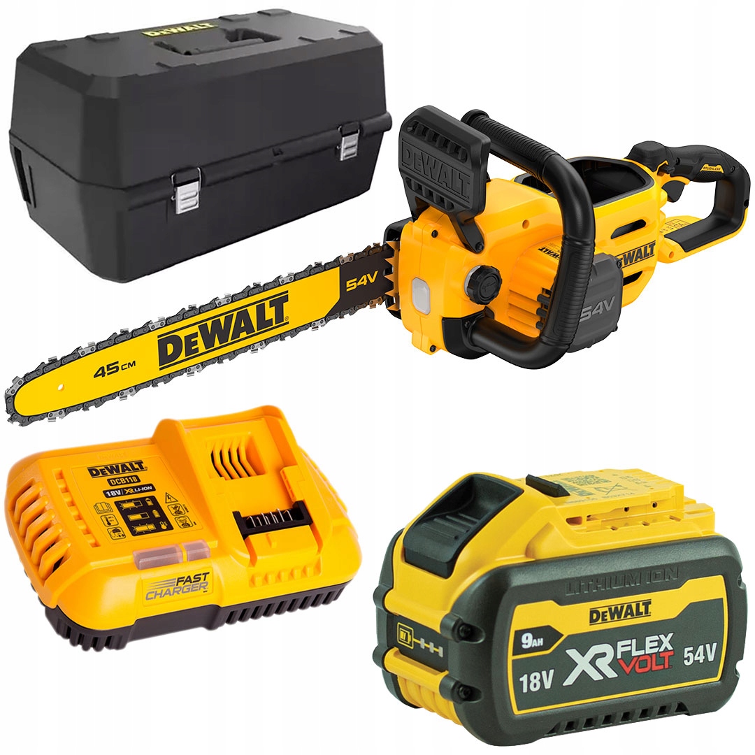 

Piła łańcuchowa 54V 45cm 1x9Ah DeWALT DCMCS574X1