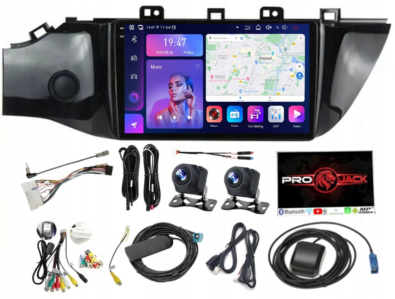 Rádio Navigácia Kia Rio 2011-2019 Carplay Android 8/256GB Sim