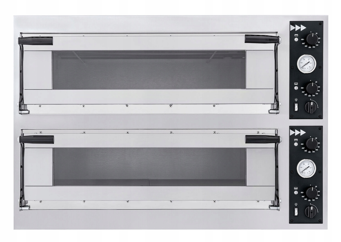 Hendi Piec do pizzy TRAYS 44 GLASS 13,8 kW,2komory