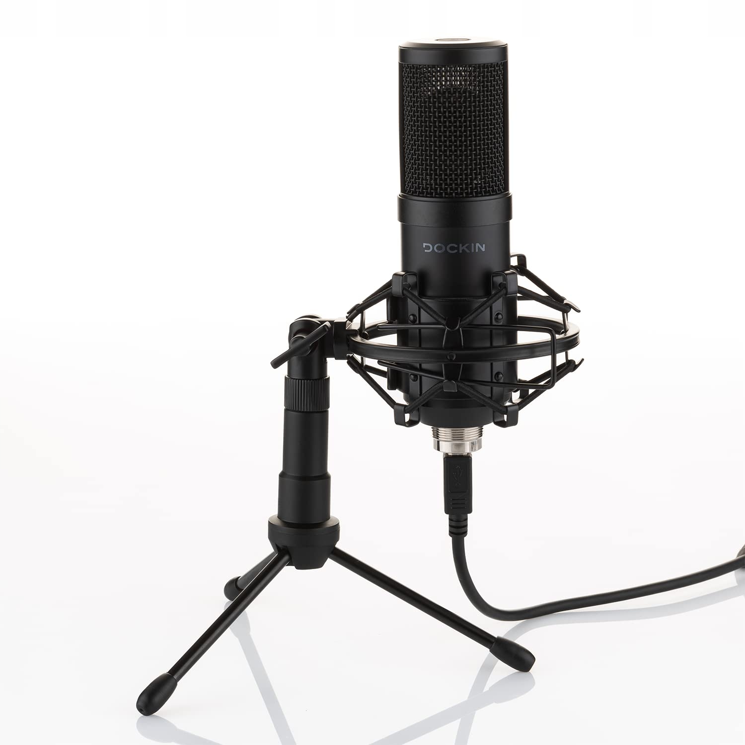 DOCKIN MP1000 Mikrofon USB PC Mac Streaming Stojak Instrumenty Głos — miniatura 8