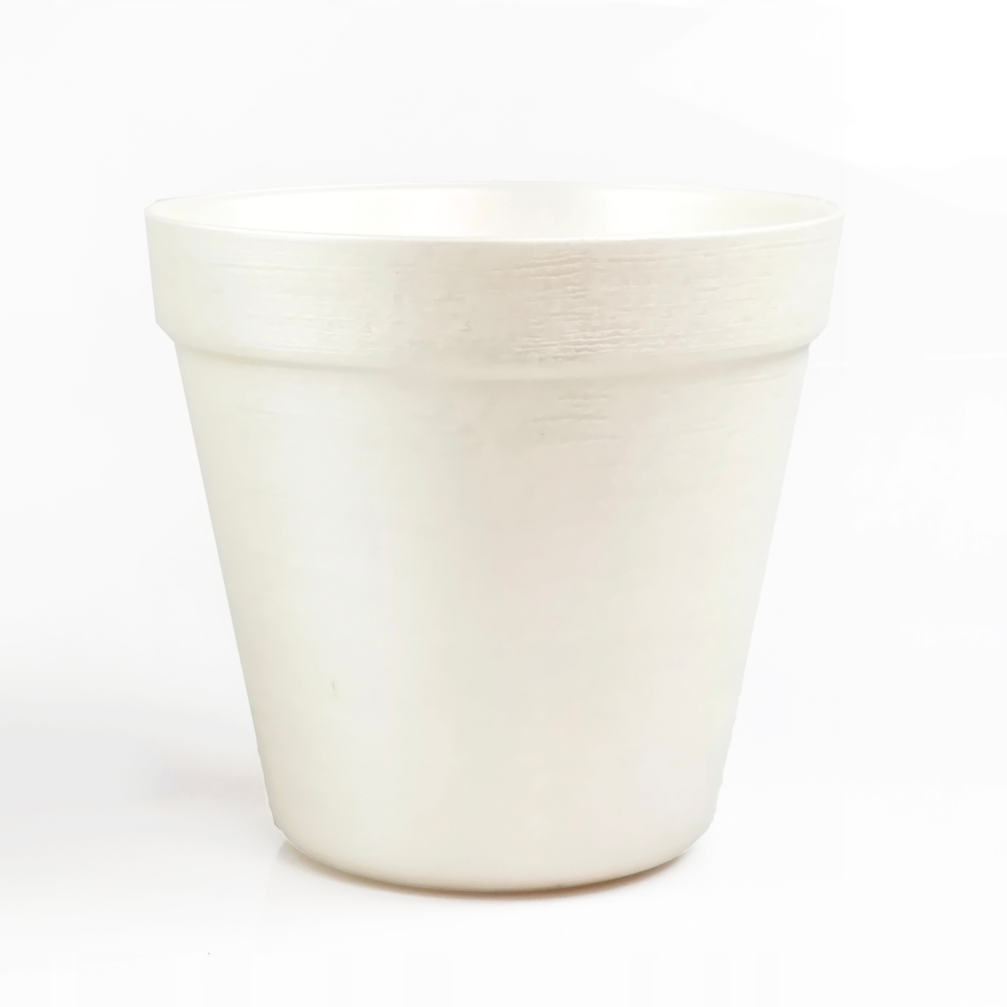 Doniczka w Stylu LOFT 22 cm, 4,85L, Eko, UV Odporna, Perłowy