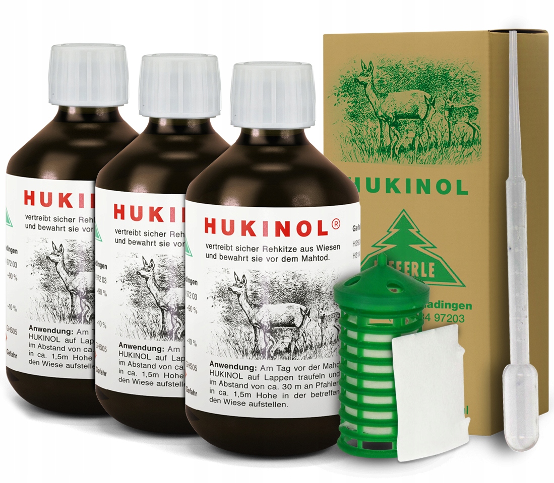 

3x Odstraszacz Na Dziki Hukinol 500ML Z Gratisami