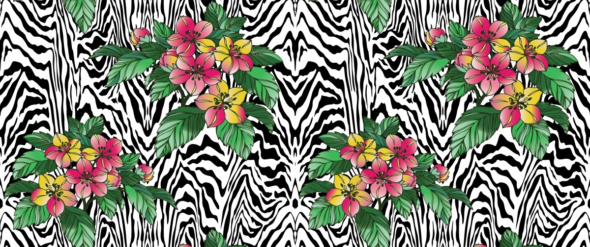 

Fototapeta Flizelinowa Wzór w kwiaty 250x104
