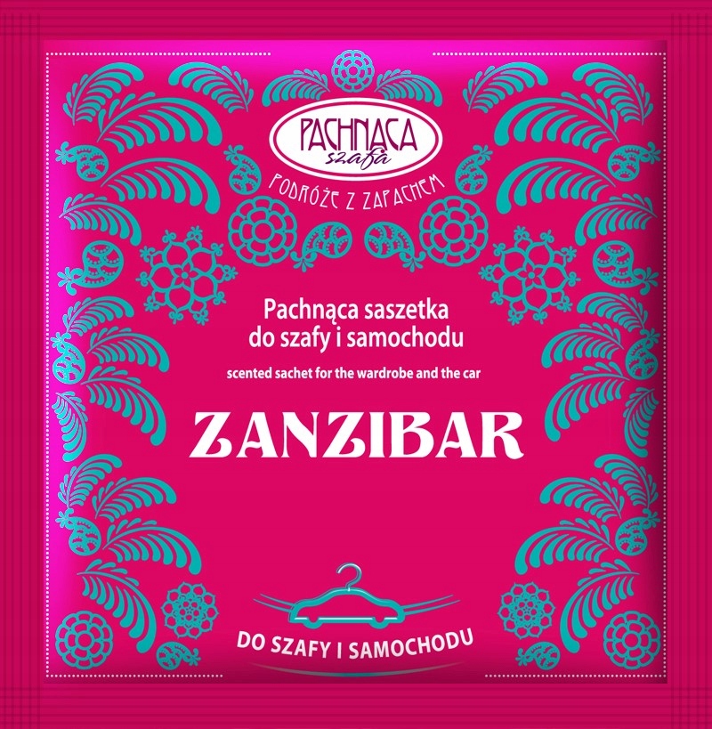 

Odświeżająca Saszetka do szafy Zanzibar
