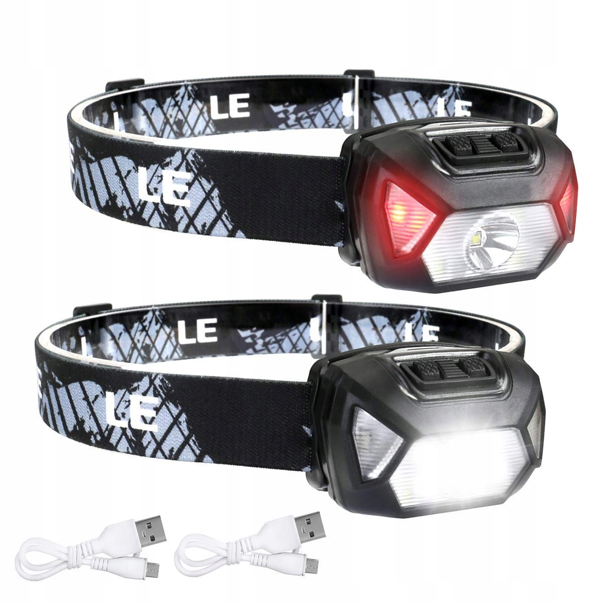 Le Headlamp Latarka Czołowa Opaska Reflektor 2 SZT — miniatura 11