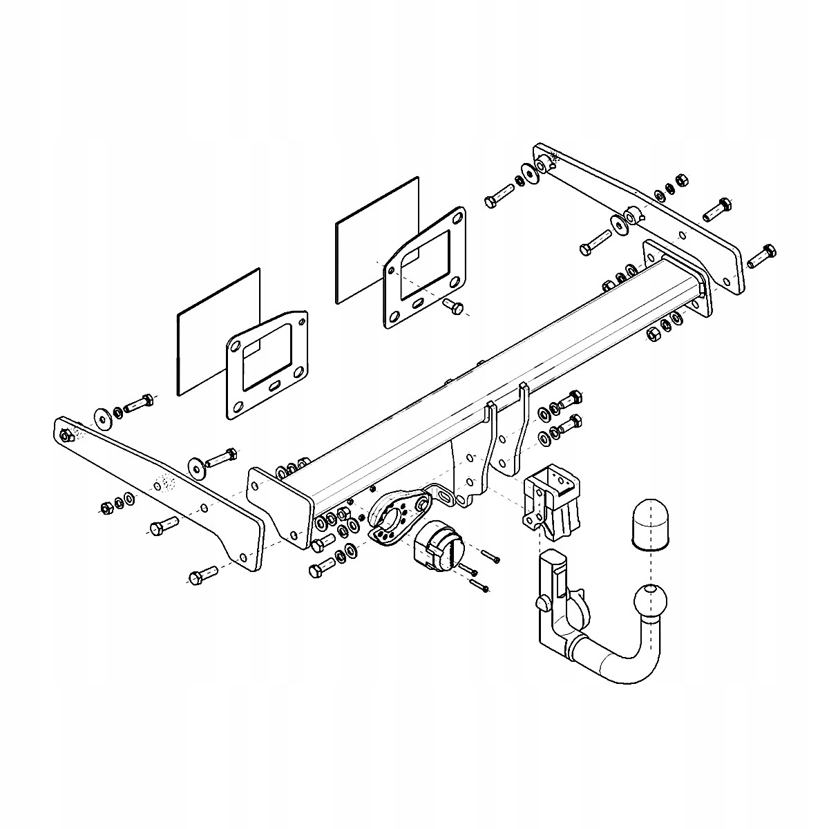 Hak holowniczy Wypinany Audi A4 Allroad B9 Kombi od 16 MODUŁ 13 PIN GRATIS Producent Steinhof