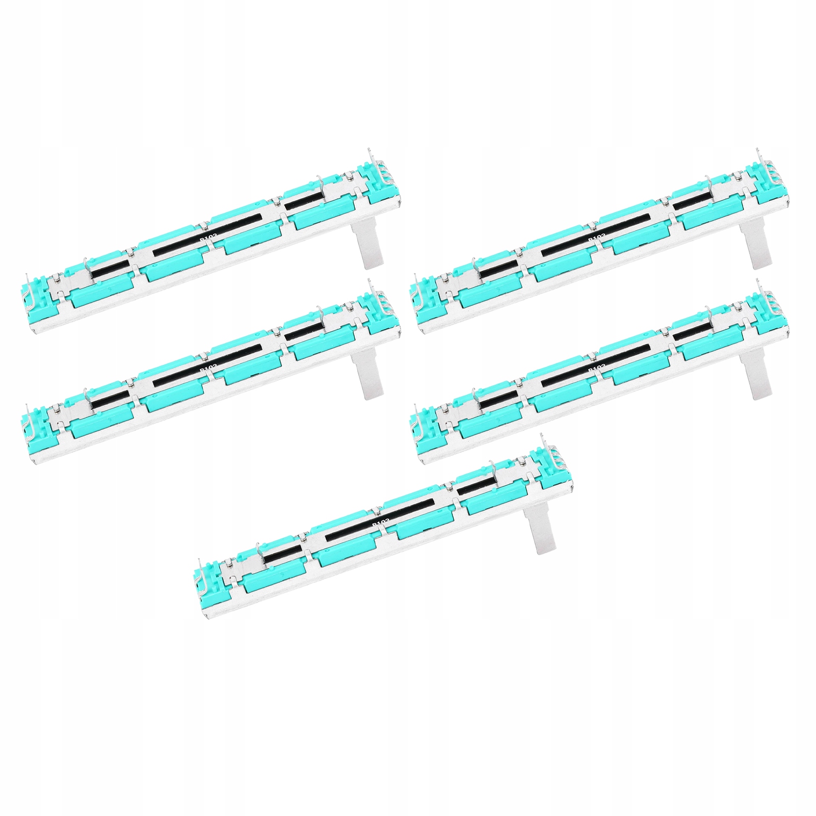 5 szt. Potencjometr suwakowy B10K Dwukanaowy prosty mikser suwakowy Io