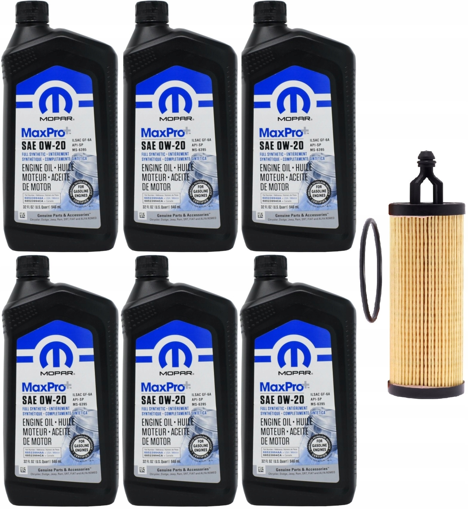 MOPAR 0W20 6L + FILTR RAM PROMASTER 3500 3,6 2022- Rodzaj syntetyczne