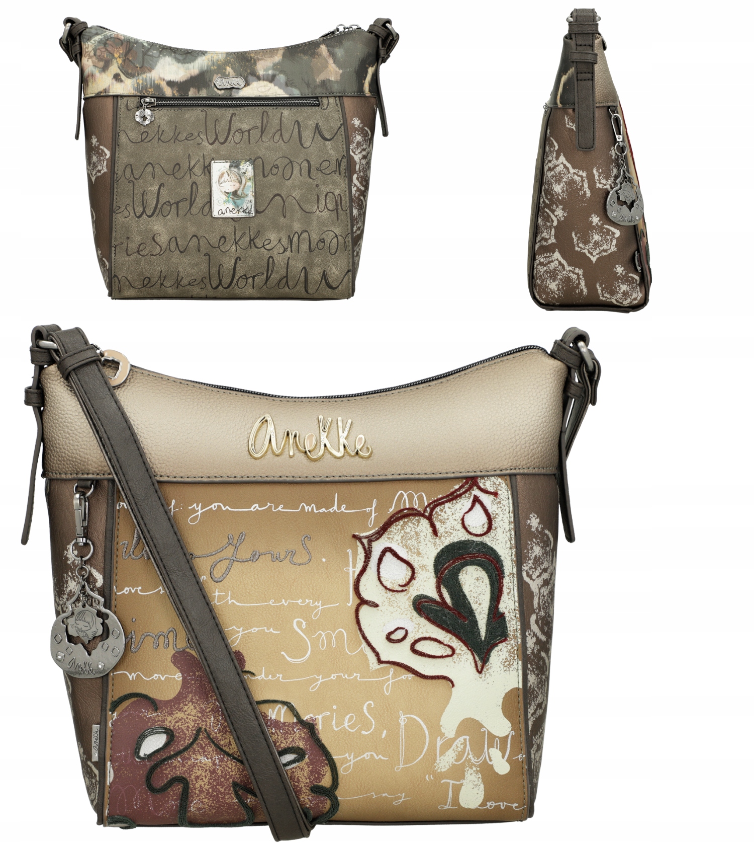 Anekke Real Manifesto Dámská Kabelka Přes Rameno Crossbody
