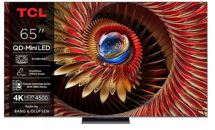 Telewizor Tcl 65Q8C 65" 4K Uhd Qled Mini Led Google Tv 144 Hz Dolby Vision
