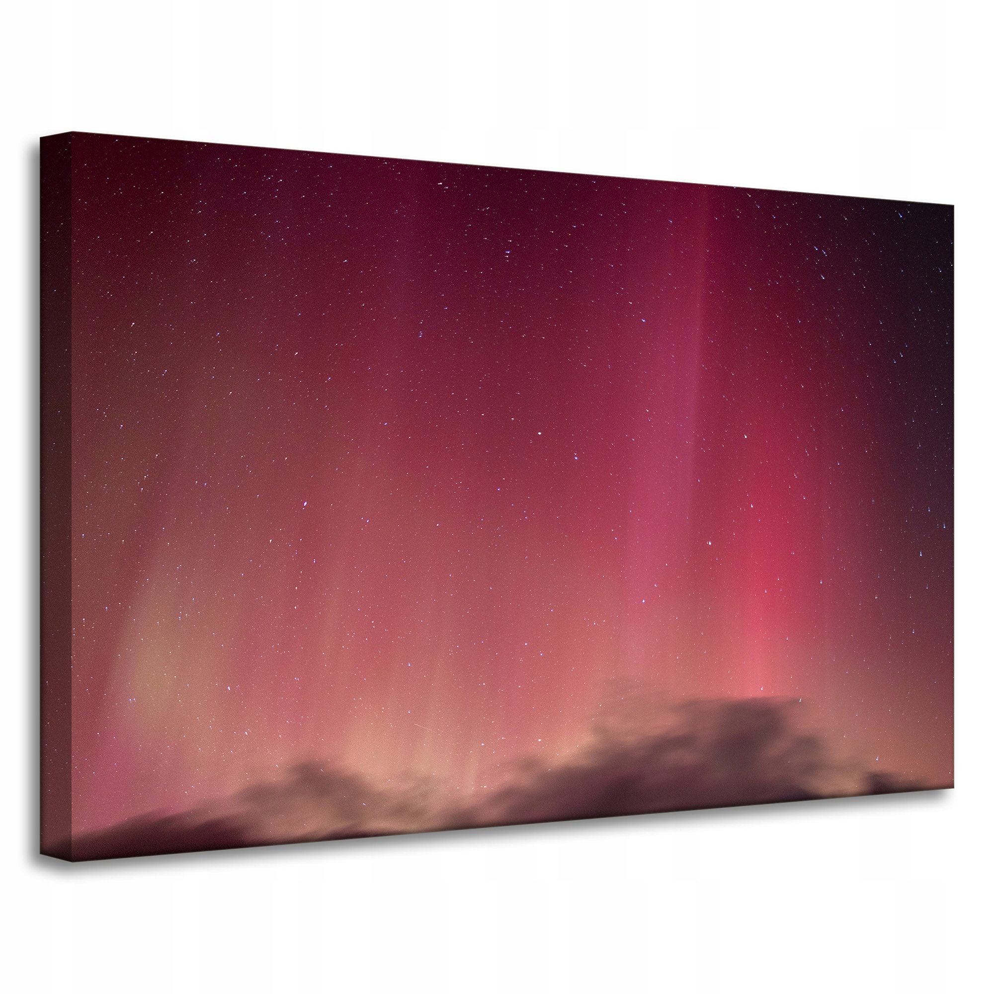 Obraz na plátně Vesmír Polární záře Červené nebe Astronomie 90x60