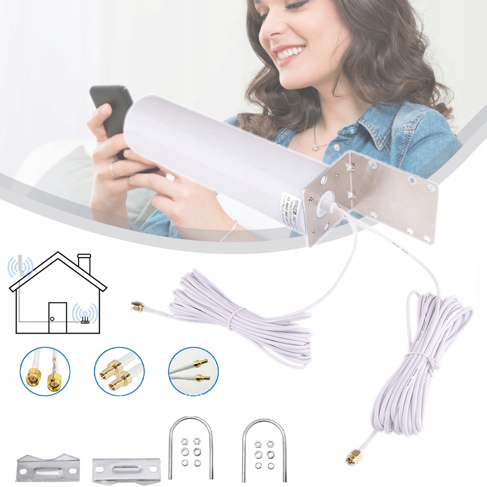 ВСЕНАПРАВЛЕННАЯ АНТЕННА, УСИЛИТЕЛЬ СИГНАЛА МАРШРУТИЗАТОРА УСИЛЕНИЯ 10-12DBI