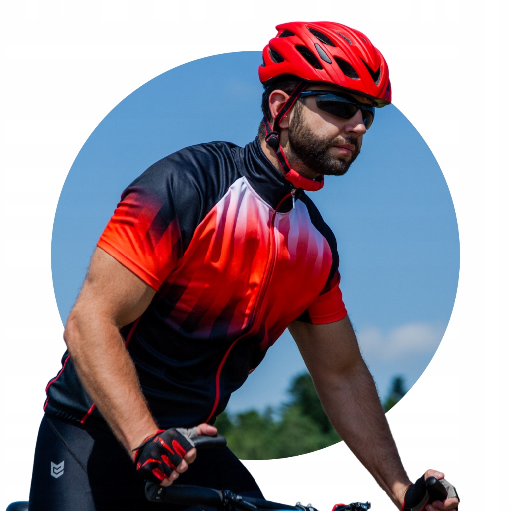 Koszulka Rowerowa Męska z Krótkim Rękawem Kolarska na Rower Termiczna XXL Stan opakowania oryginalne