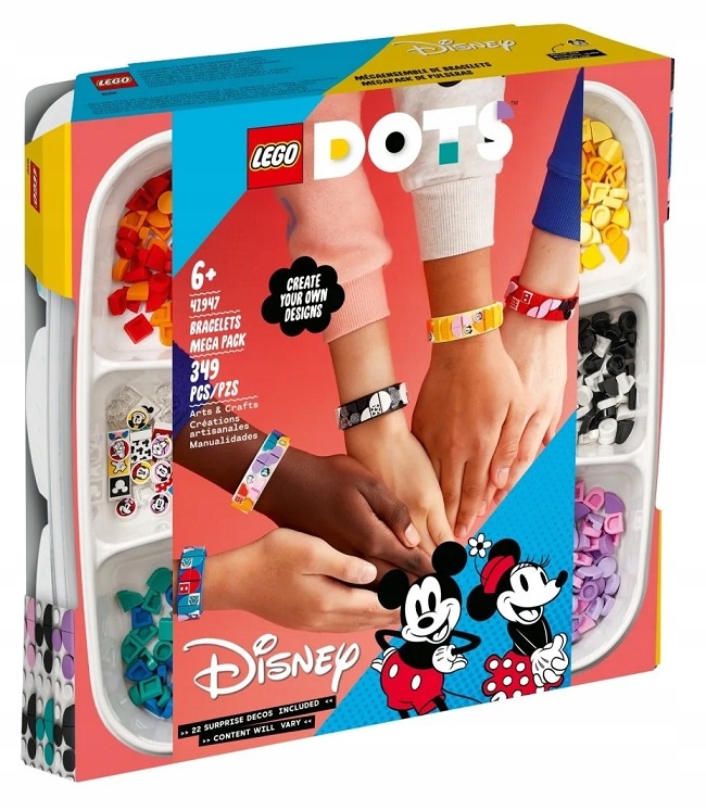 LEGO DOTS MICKEY I PRZYJACIELE MEGAZESTAW BRANSOLETEK 41947