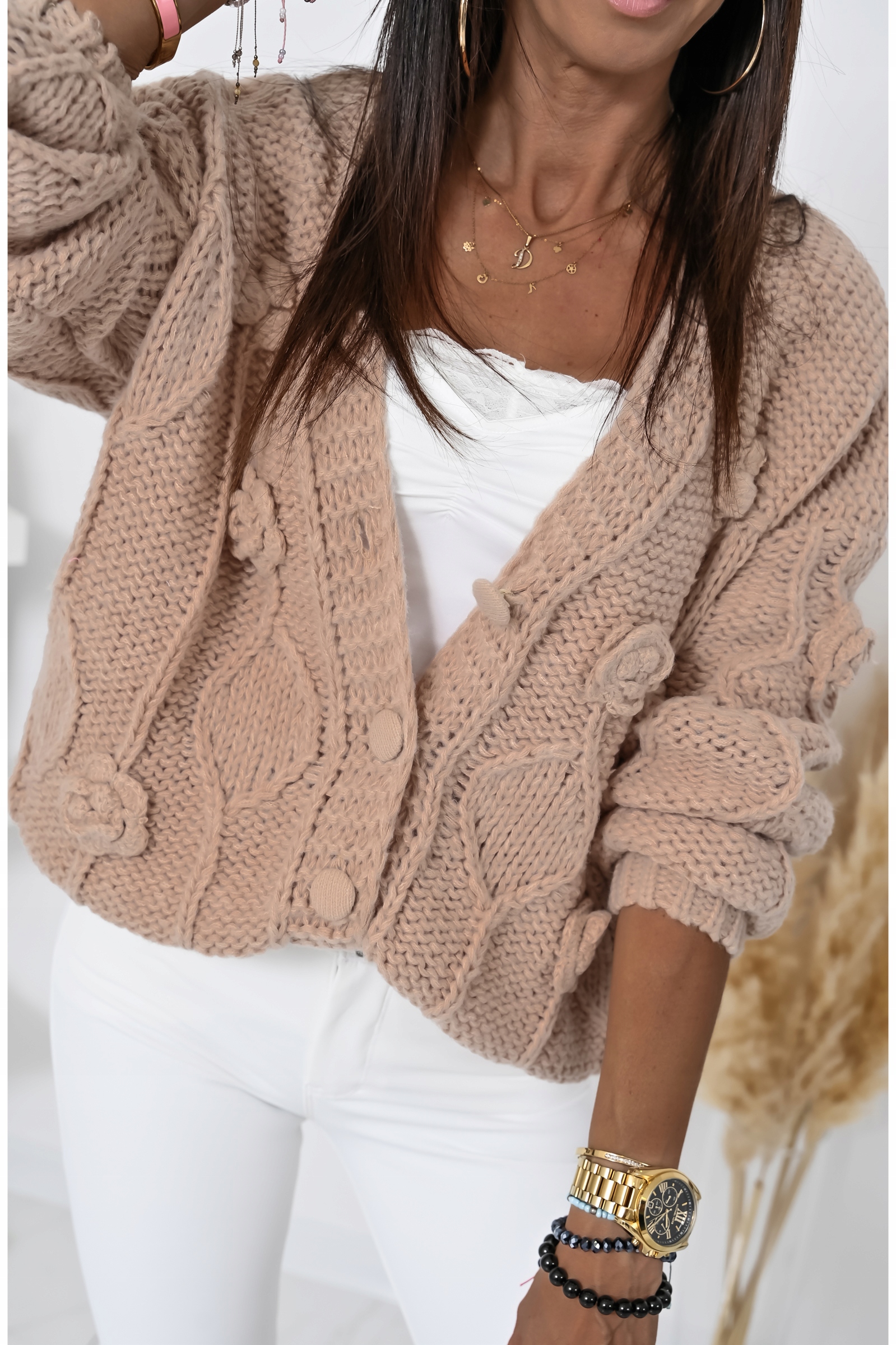 GRUBY CIEPŁY ROZPINANY SWETEREK ROMESSO! WZ.2 Rodzaj bez kaptura rozpinane