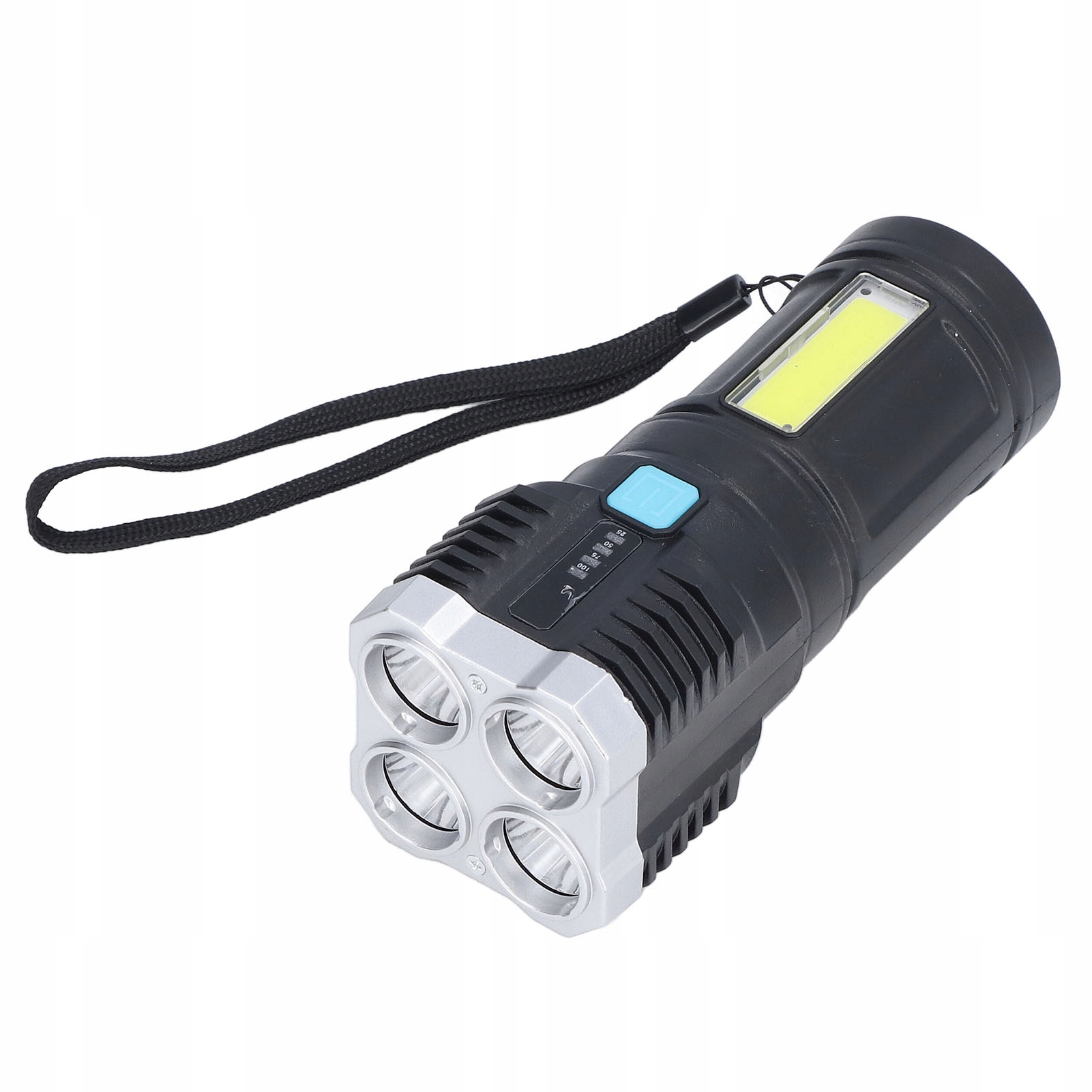 Latarka Akumulatorowa Szperacz Jasna Led Cob Usb