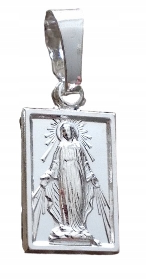 Łańcuszek srebrny Medalik Cudowna Matka Boska (na PREZENT / KOMUNIA) Marka Inna marka