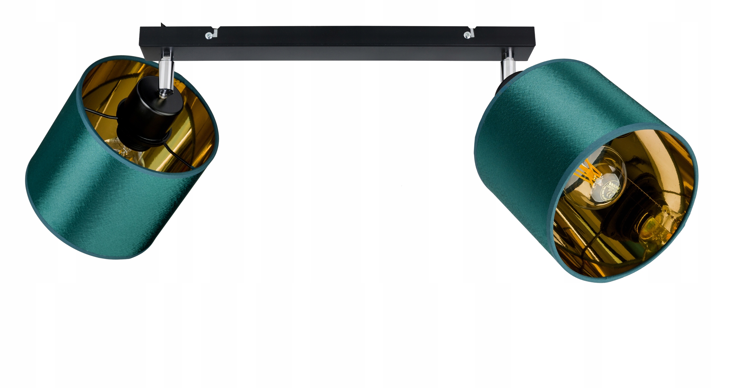 Lampa stropní svítidlo pohyblivý lustr sufiová Abażur zlatá