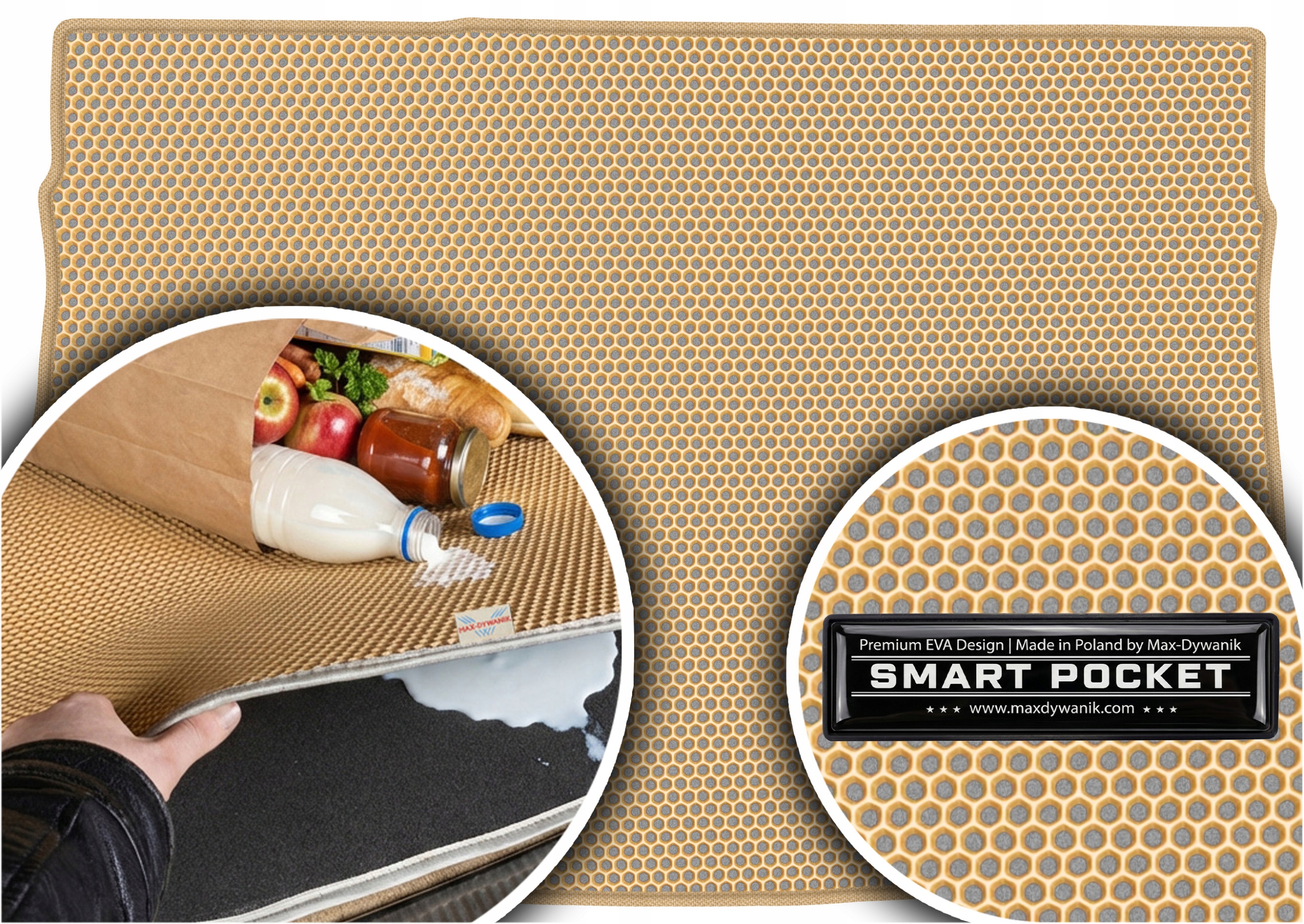 Vw Sportsvan Minivan 2014-2019 Vložka do batožinového priestoru Eva Smart Pocket Béžová