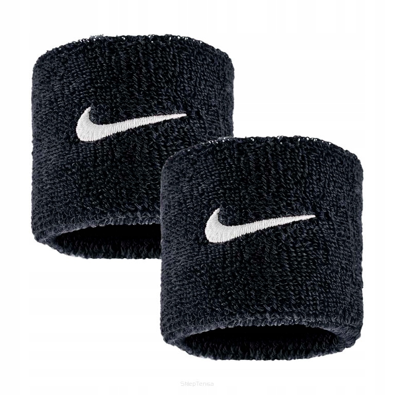 Frotki tenisowe Nike Classic Swoosh Wristbands czarne