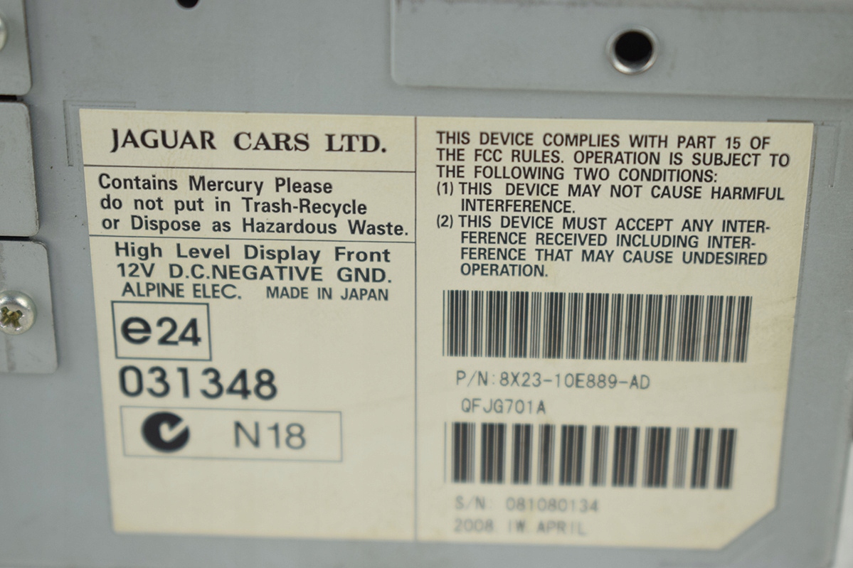 Écran Navigation JAGUAR 8X23-10E889-AD