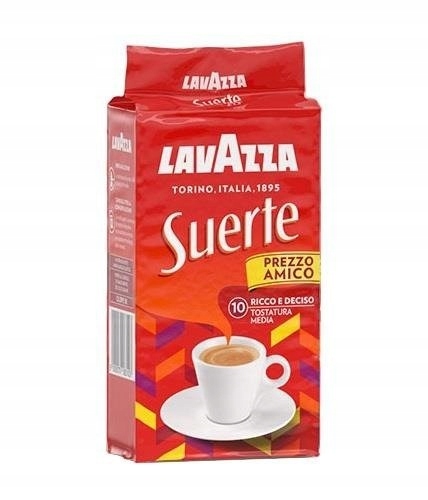 Lavazza Suerte 250g Robusta włoska kawa mielona średnio palona