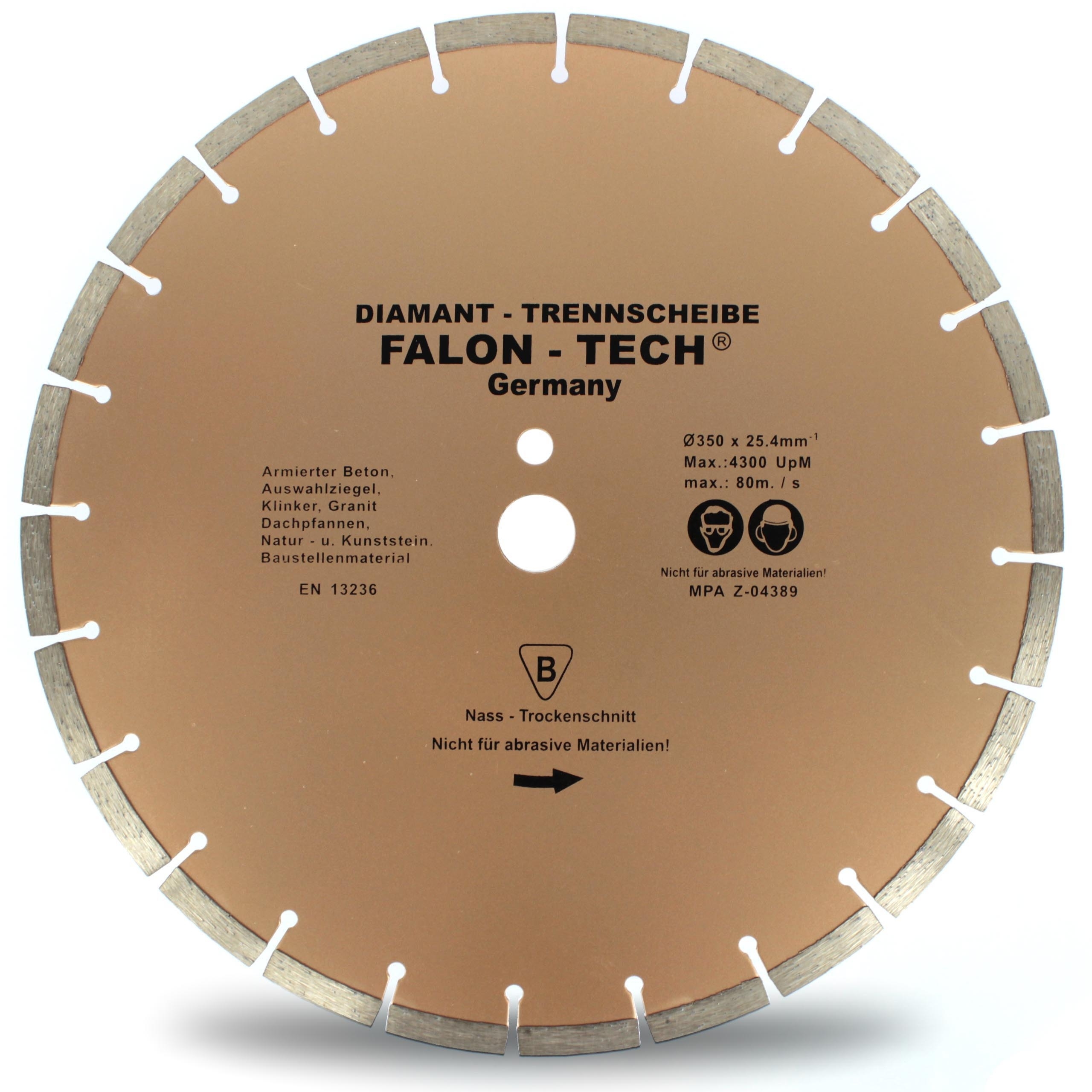 Diamantový Kotouč 350 mm x 25,4 mm Segment Ft