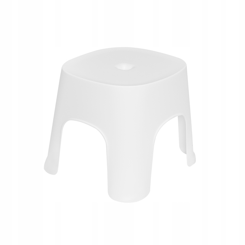KRZESEŁKO DLA DZIECI PLASTIKOWE SIEDZISKO STOŁEK BIAŁY DZIECIĘCY STABILNY Kolor biały