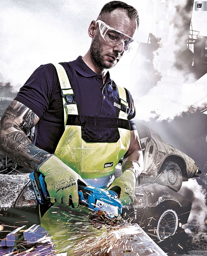 SZLIFIERKA KĄTOWA 18V 125MM DEDRA SAS+ DED7050 Maksymalna moc 18 W