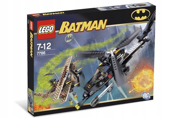Lego 7786 Batman Batcopter: Pościg za mistrzem strachu