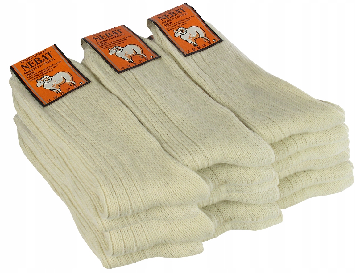

Skarpety - Naturalna Owcza Wełna 99% - Nebat 39-42