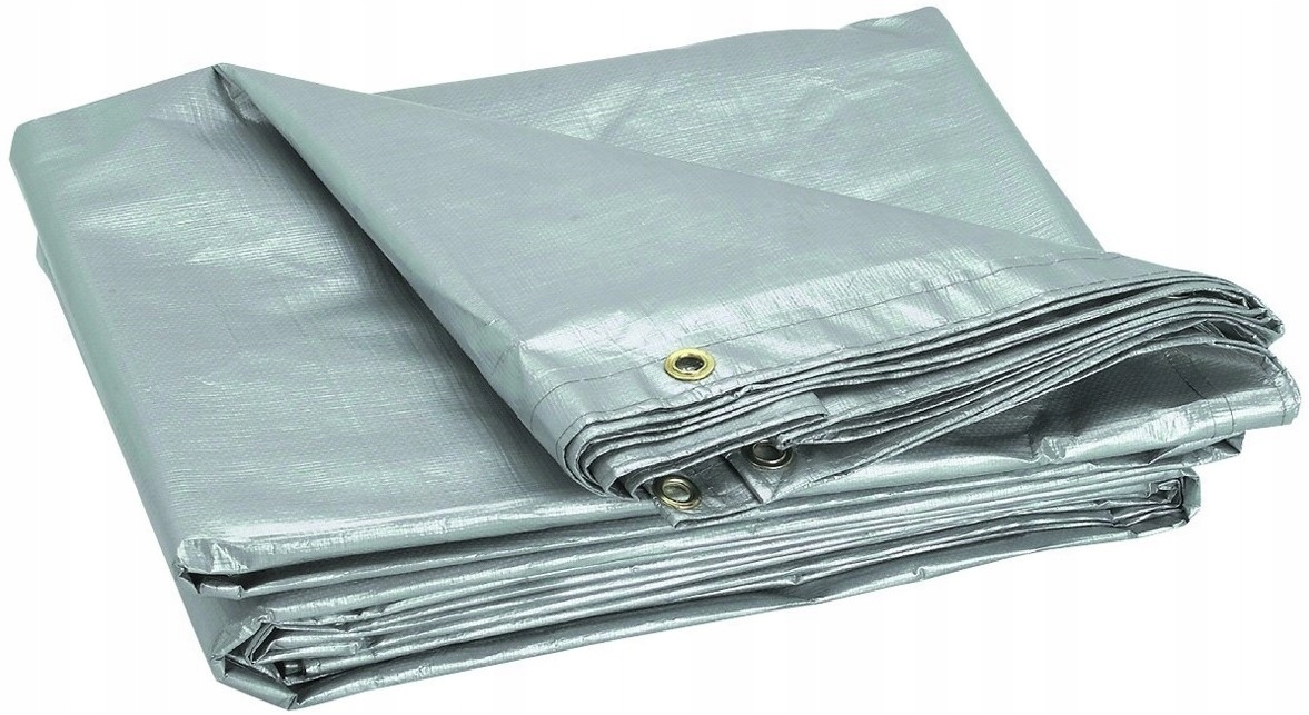 10 m x 15 m Silná Ochranná Plachta Šedá Vodotesná