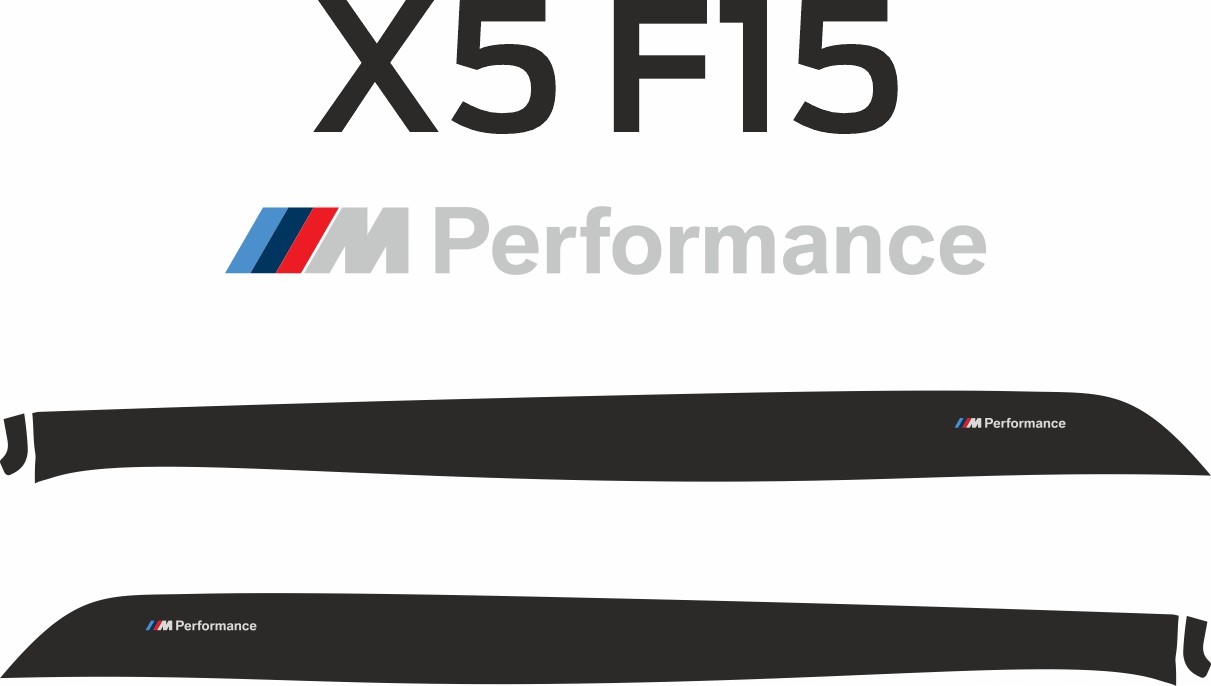 Samolepky Bmw X5 F15 M Performance pásy fólie 3M