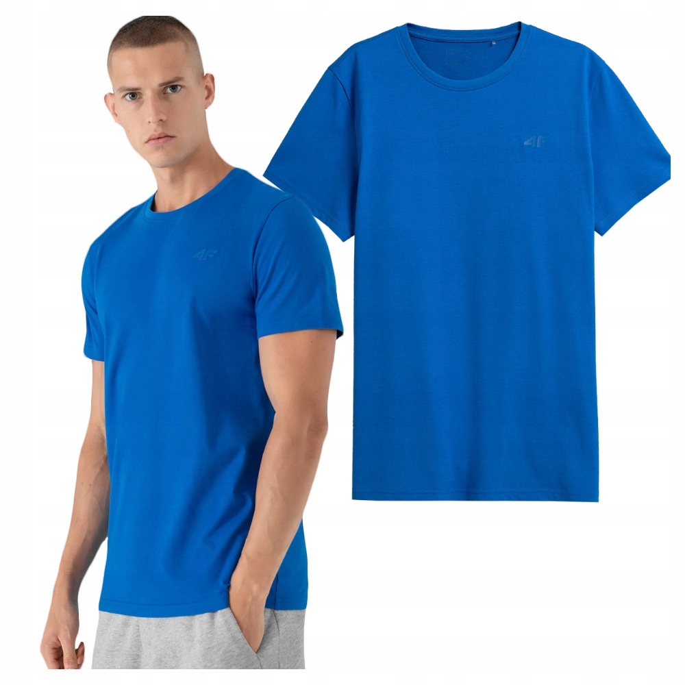 

4F T-shirt Koszulka Męska TTSHM536 Niebieska XL