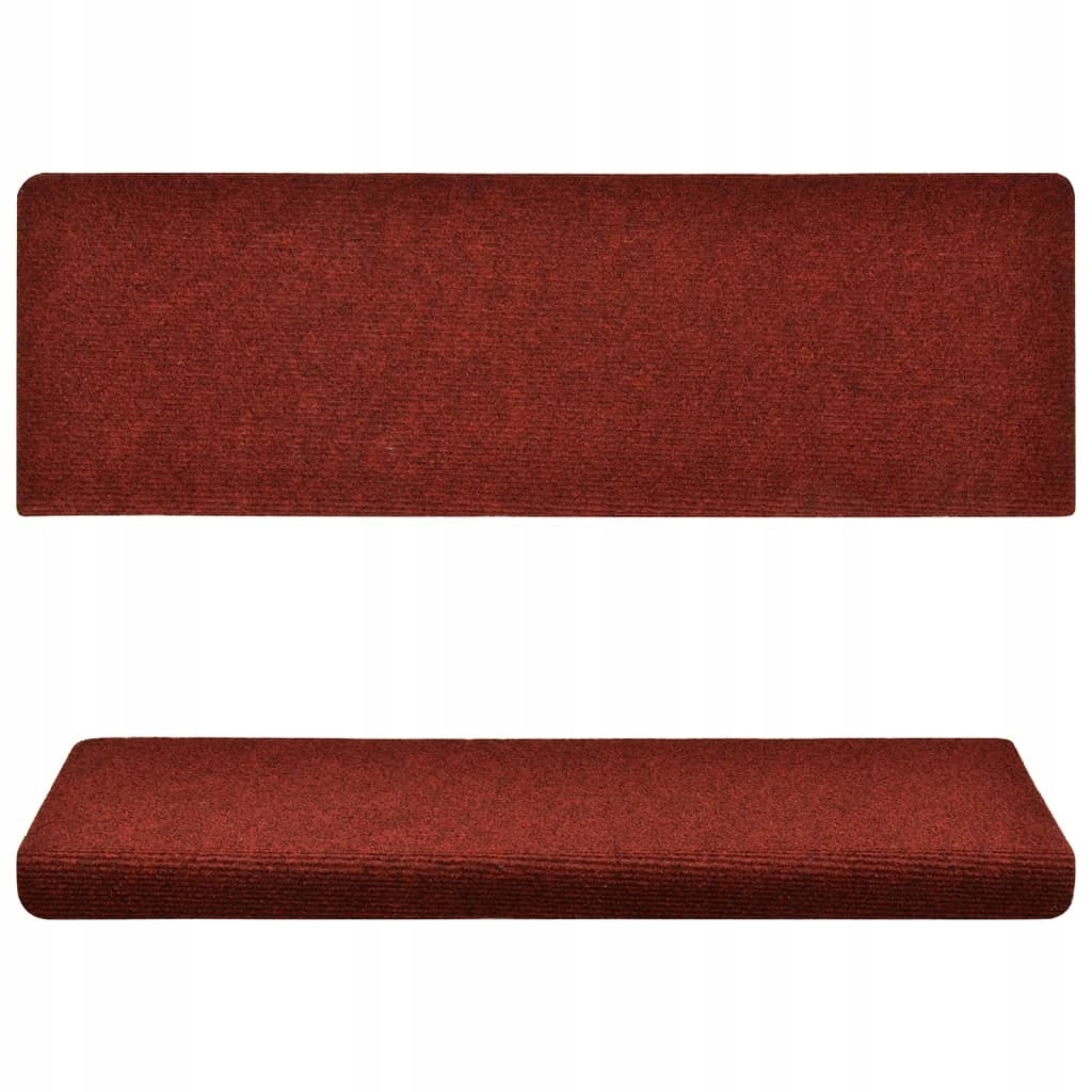 NAKŁADKI NA SCHODY 5 SZT BORDOWE 65X25CM Grubość 40 mm
