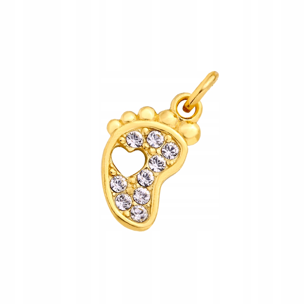

Zawieszka wisiorek ze stópką Swarovski srebro