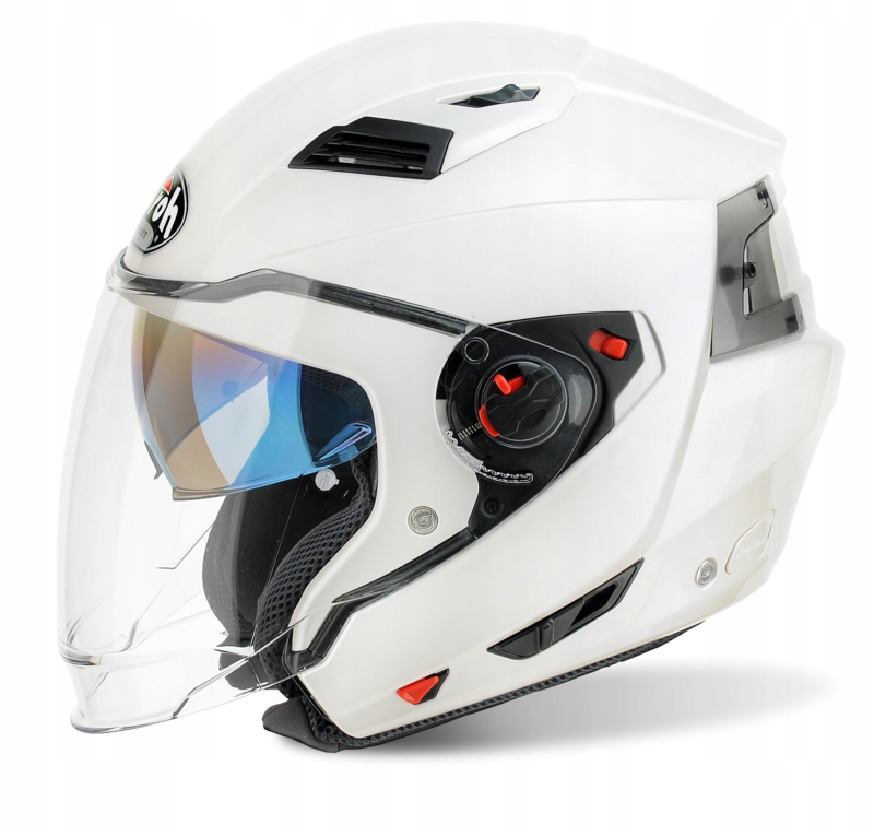 KASK MOTOCYKLOWY SZCZĘKOWY AIROH EXECUTIVE BIAŁY POŁYSK Rozmiar S + PINLOCK Typ Szczękowe / Modułowe