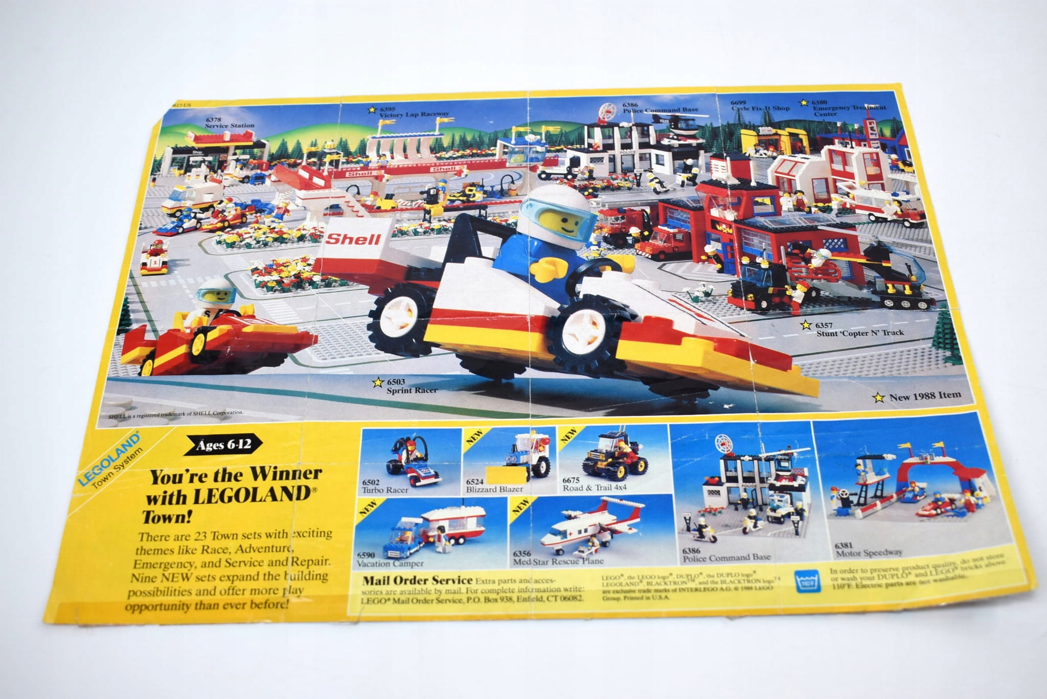 LEGO plakat ulotka Town [1988] A4 USA UNIKAT