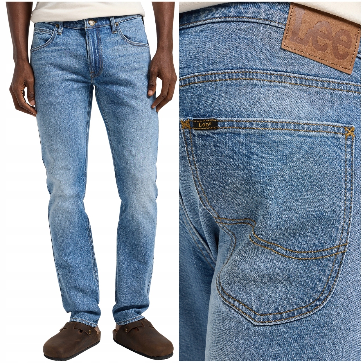 Lee Luke slim tapered Ace Blue Džíny silně zúžené džínové kalhoty W30 L32
