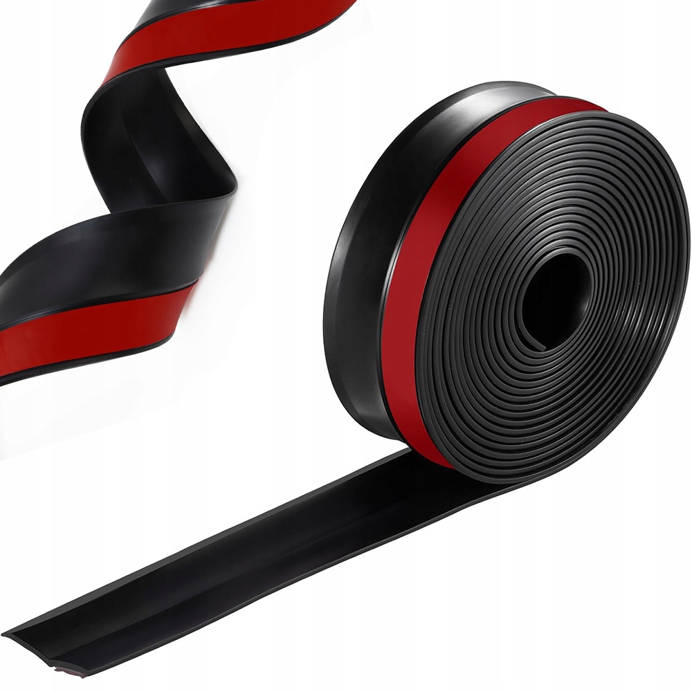 Garážové Těsnění Práh Pro Bránu 8 M S 30 Šrouby Tpe, černé